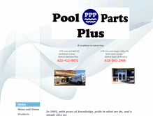 Tablet Screenshot of poolpartsplus.net